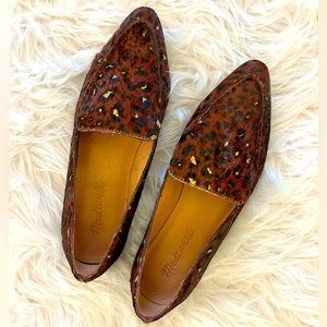 Leopard painted calf hair loafers - Madewell